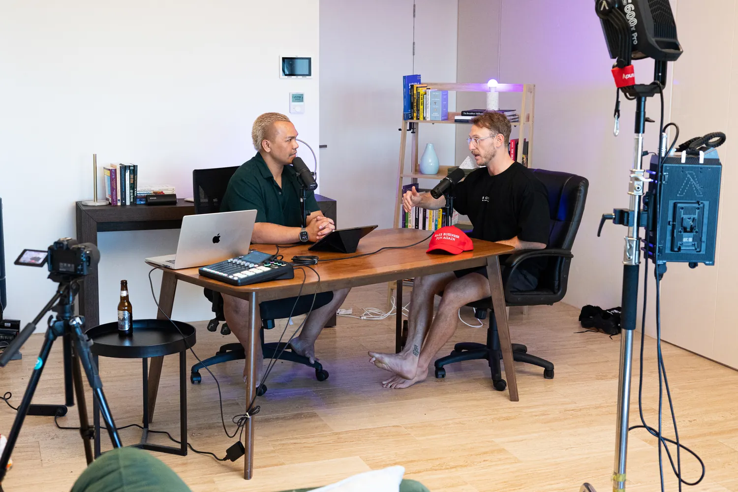 Brando and Mario mapping out a client's growth plan